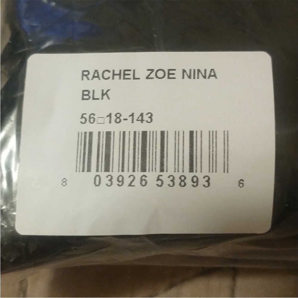 NWT Rachel Zoe Nina Slightly Oversized Black Cat Eye Sunglasses & Faux Croc Case - Picture 9 of 16